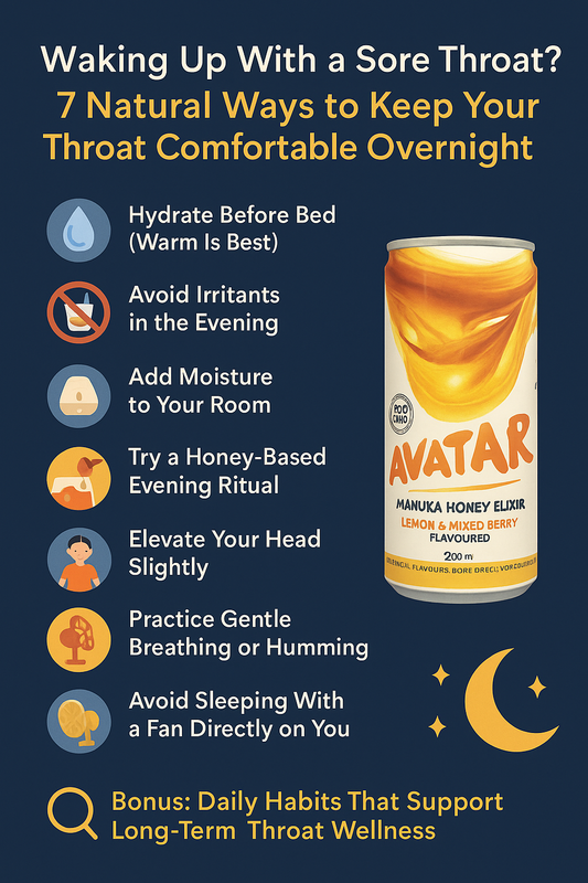 Waking Up With a Sore Throat? 7 Natural Ways to Keep Your Throat Comfortable Overnight